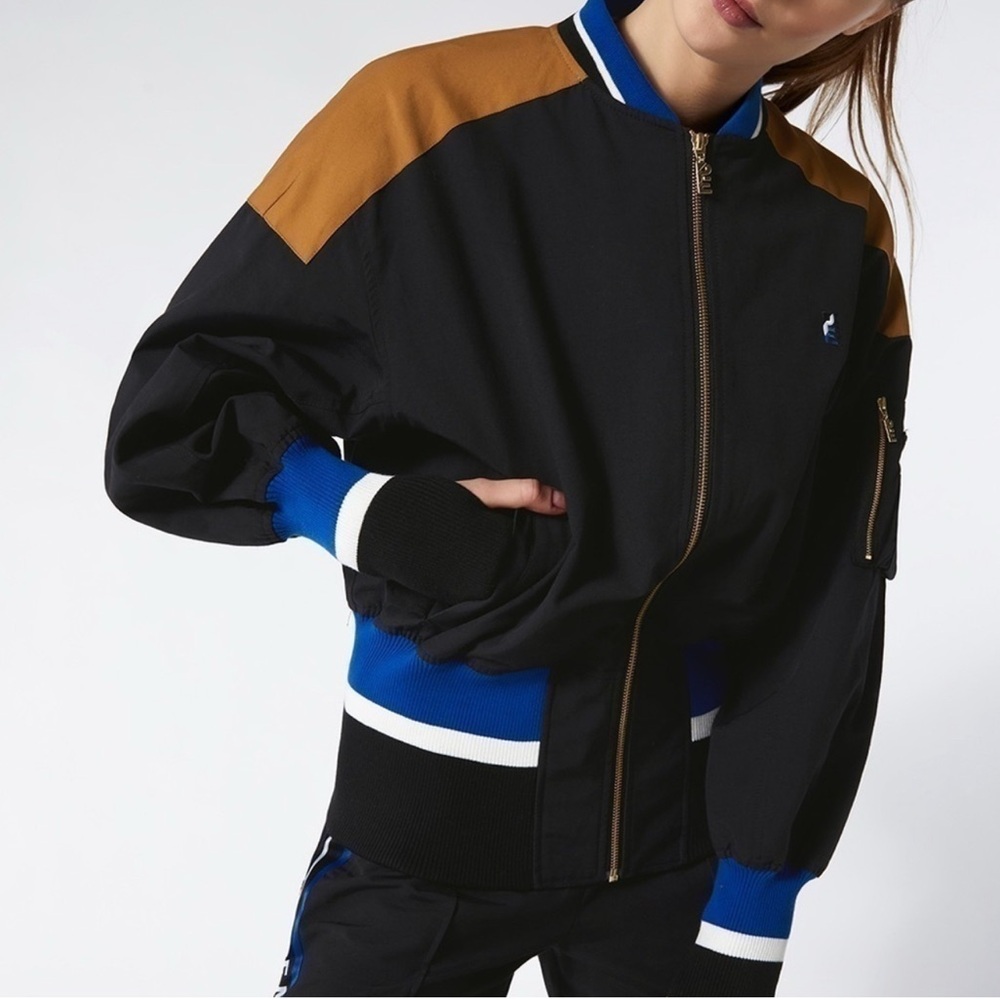 P.E. Nation Center Court Varsity Jacket Womens Large New